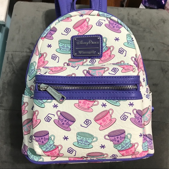 Disney Handbags - Disneyland Tea Cup Backpack w/ Wallet